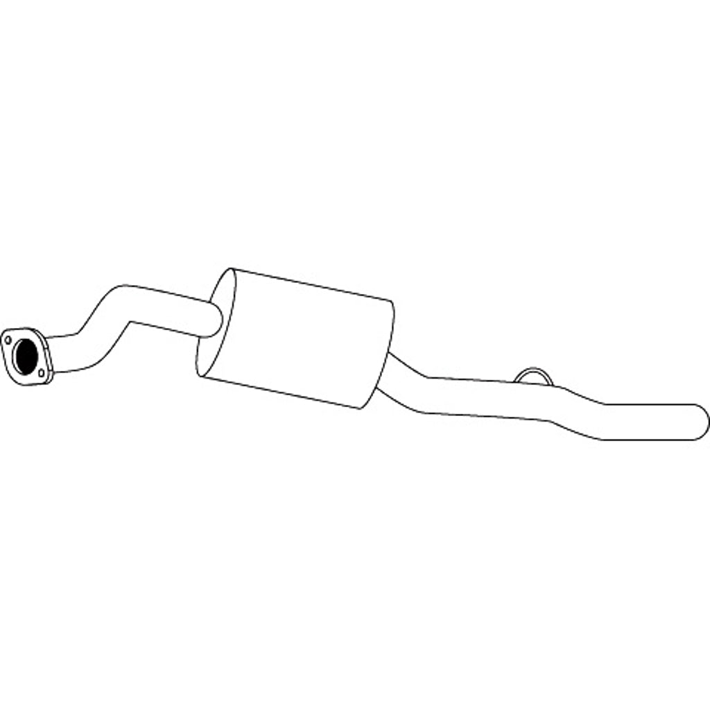 Redback Standard Replacement Exhaust for Mazda B-SERIES BRAVO (01/1990 - 11/2006), Ford Courier (01/1990 - 11/2006)