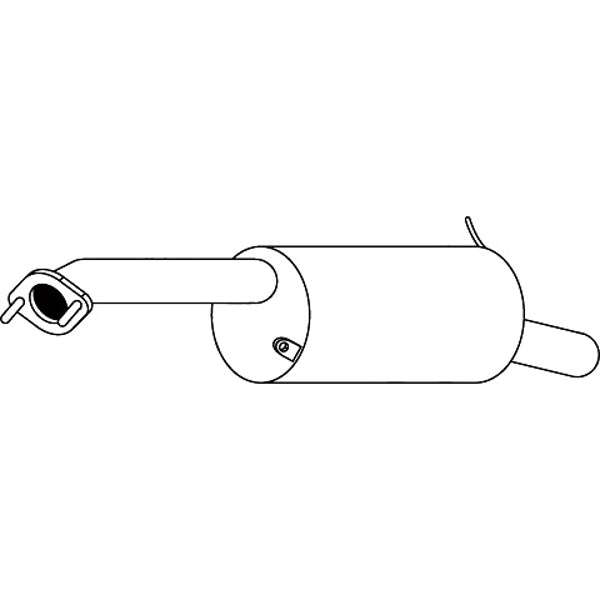Unbranded Standard Replacement Exhaust for Mazda 323 Astina (05/1998 - 05/2004), 323 Protegé (05/1998 - 05/2004)
