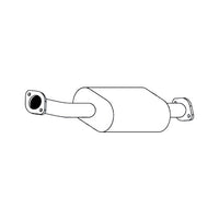 Redback Standard Front Muffler for X-Trail T30 2.5L QR25DE 4WD All Models (10/2001 - 09/2007)