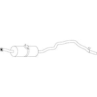 Unbranded Standard Replacement Exhaust for Toyota Hiace (01/1989 - 02/2005)