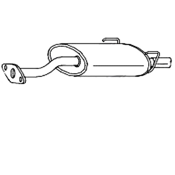 Redback Standard Replacement Exhaust for Honda Civic (01/1991 - on)