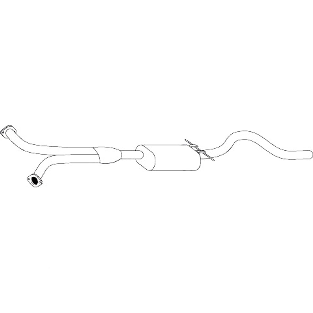 Unbranded Standard Replacement Exhaust for Holden Commodore (01/2004 - 07/2007)