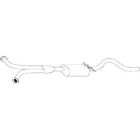 Redback Standard Replacement Exhaust for Holden Commodore (01/2004 - 07/2007)