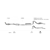 Unbranded Exhaust System for Ford Falcon (09/1998 - 09/2002)