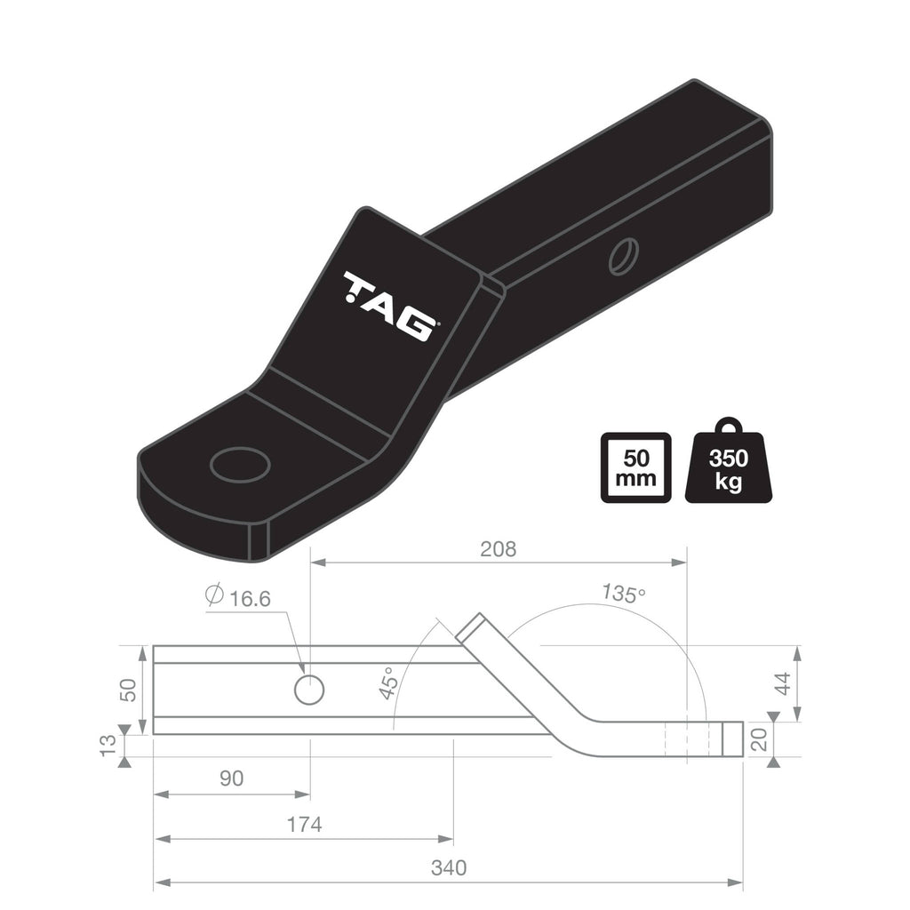 TAG Towing Accessory Starter Pack incl. Display Rack