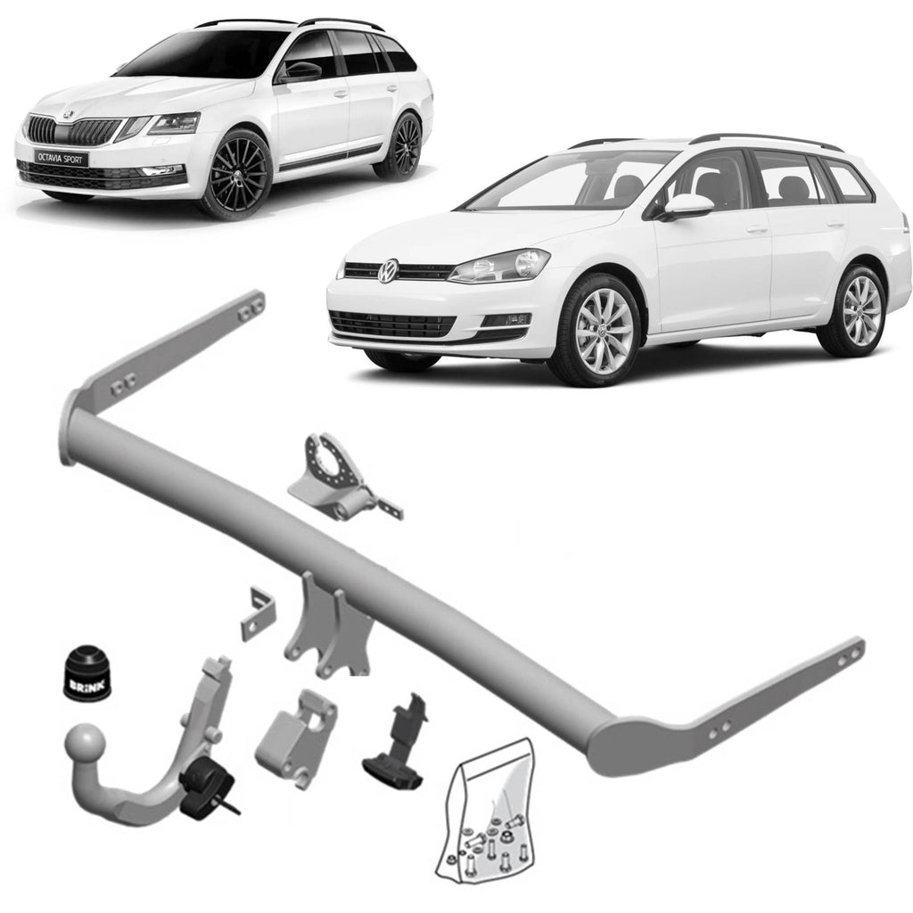 Brink Towbar for Volkswagen Golf (07/2009 - on), Volkswagen Golf Alltrack (12/2014 - 12/2020), Skoda Octavia (01/2021 - on), Skoda Octavia (06/2020 - on), Volkswagen Golf (04/2013 - 12/2020), Skoda Octavia (11/2012 - 03/2020)