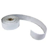 HEAT TAPE GLASS WHITE FOIL 40MM X 2MM X 5M FOIL ONE SIDE ADHESIVE OTHER SIDE