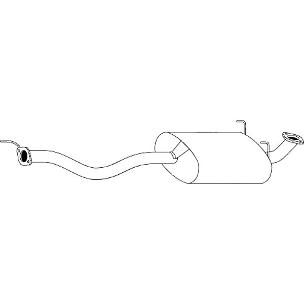 Redback Standard Replacement Exhaust for Toyota Hilux (02/2005 - 06/2015)
