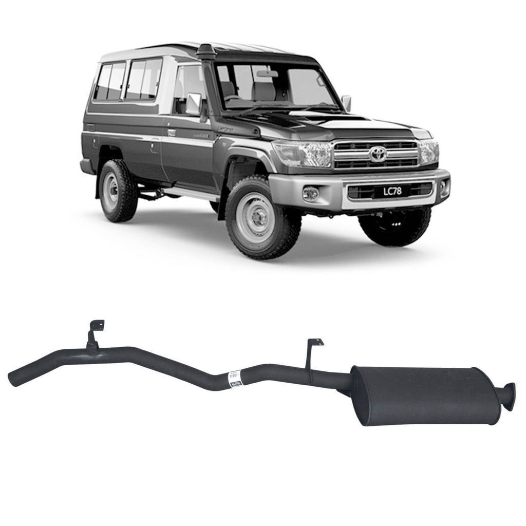 Redback Performance Exhaust System for Toyota Landcruiser 75/78 Series 4.2L 1HZ
