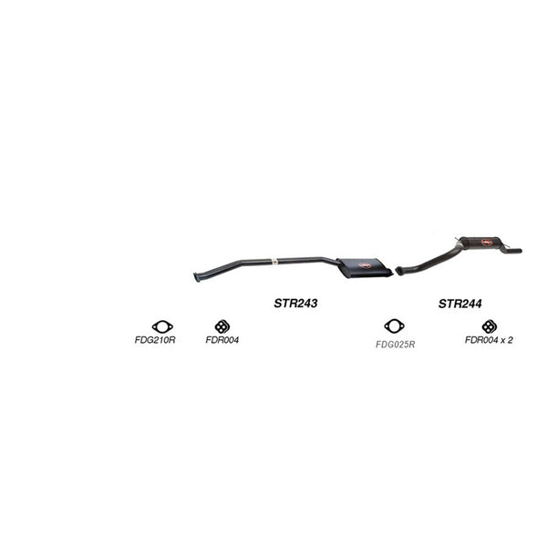 Redback Performance Catback Exhaust System for Ford Falcon AU Ute 6 Cyl