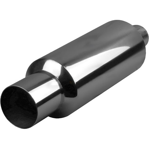 Straight Cut Tip - 6" Round, In 2", L 14", Total L 22", Tip Out 4", Tip L 4", Stainless, Bracket SSRB06