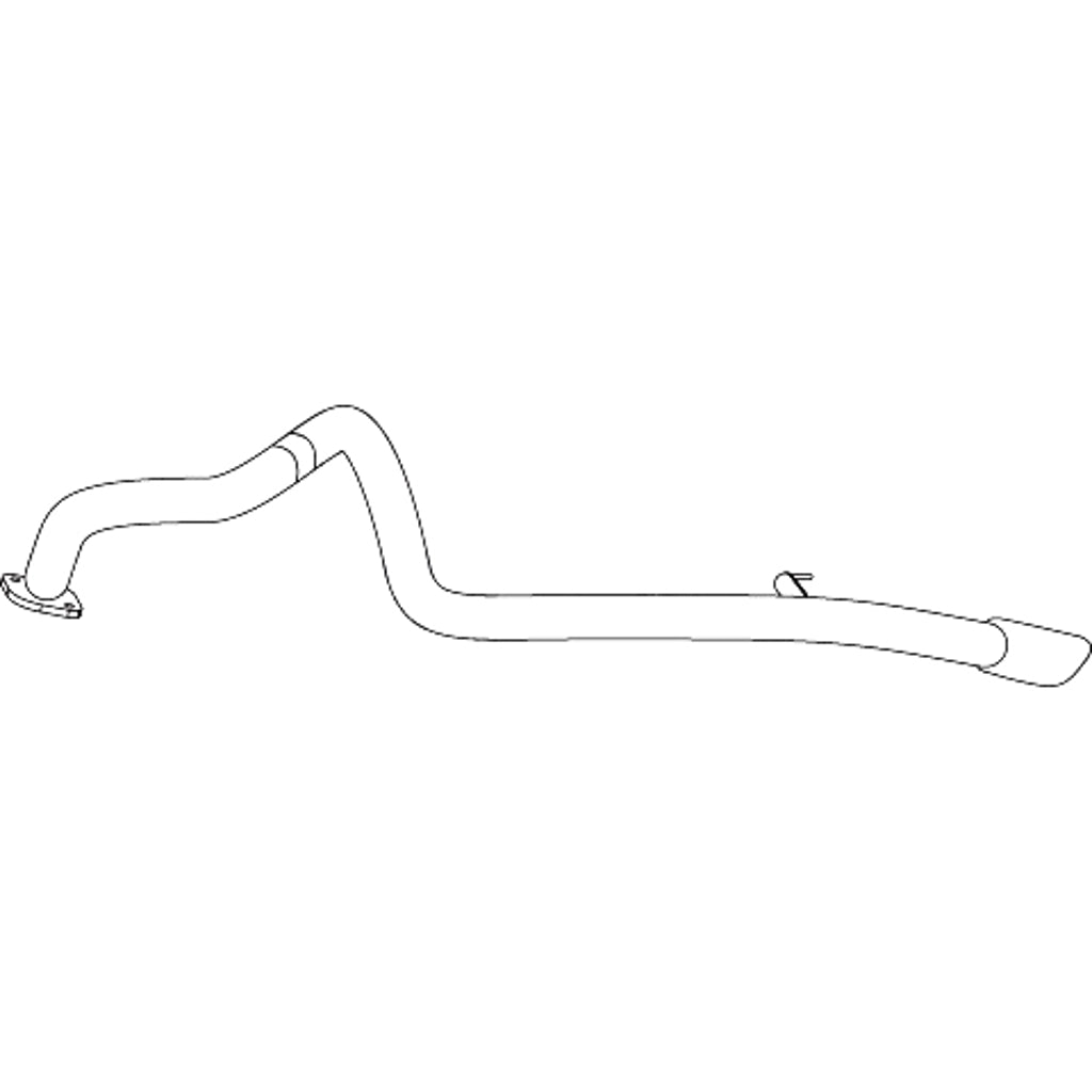 Redback Standard Replacement Exhaust for Toyota Hilux (02/2005 - 06/2015)
