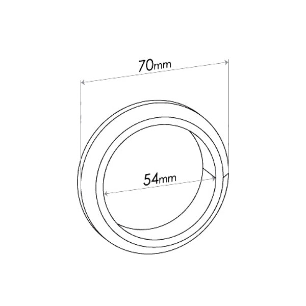Flange Gaskets - Ford Falcon & Fairlane 4V, Material Wire mesh, ID 54mm, OD 70mm