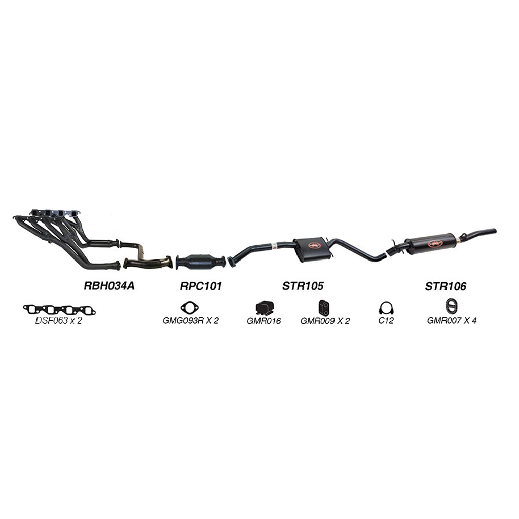 Redback Performance Exhaust System for Holden Commodore (04/1995 - 09/1997), Calais (04/1995 - 09/1997)
